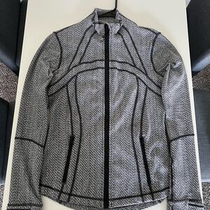 Lululemon Define Jacket Size 8 Hazy Heathered Herringbone EUC